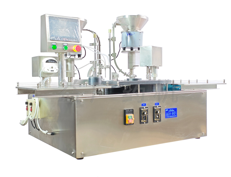 YHGZ-20臺(tái)式西林瓶灌裝加塞軋蓋一體機(jī)1