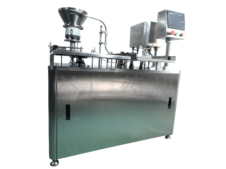 YHZG-60雙頭西林瓶軋蓋機(jī)右視圖